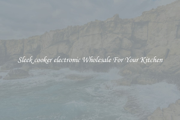 Sleek cooker electronic Wholesale For Your Kitchen