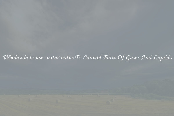 Wholesale house water valve To Control Flow Of Gases And Liquids