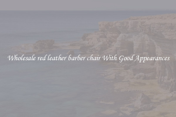 Wholesale red leather barber chair With Good Appearances