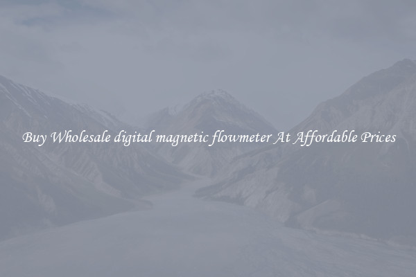 Buy Wholesale digital magnetic flowmeter At Affordable Prices