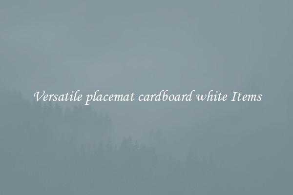 Versatile placemat cardboard white Items