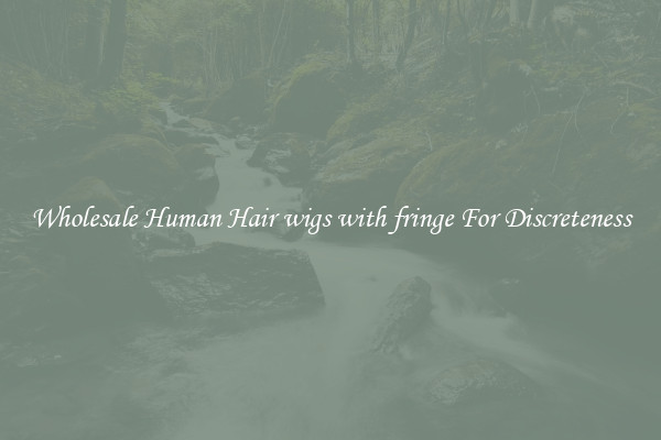 Wholesale Human Hair wigs with fringe For Discreteness