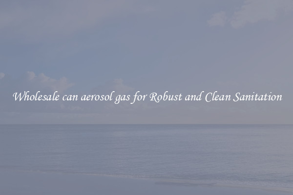Wholesale can aerosol gas for Robust and Clean Sanitation